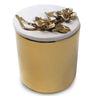 Gold Flower Scented Ceramic Candle Jar