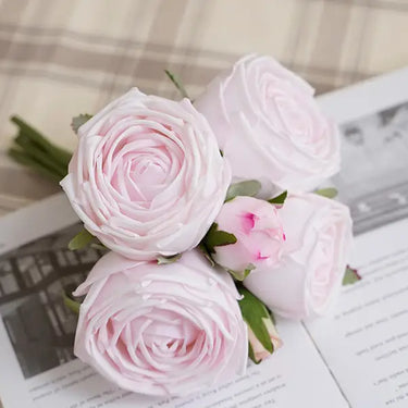 Real Touch Cabbage Rose Bundle