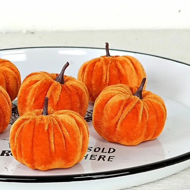 Mini Velvet Pumpkin
