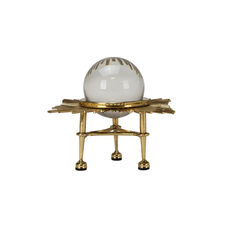 Gold Decorative Glass Orb set of 3