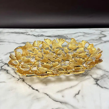 Gold Ginkgo Leaf Tray