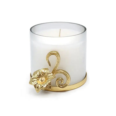Gold Flower Scented Candle Jar
