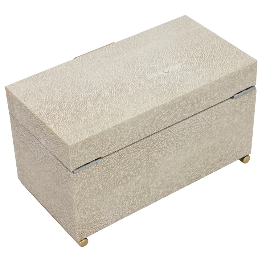 Paisley Beige Decorative Boxes Set of 2