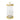 Glass Canister w/Gold Lined Ruffled Décor & Marble Lid