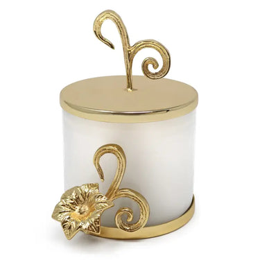 Gold Flower Scented Candle Jar
