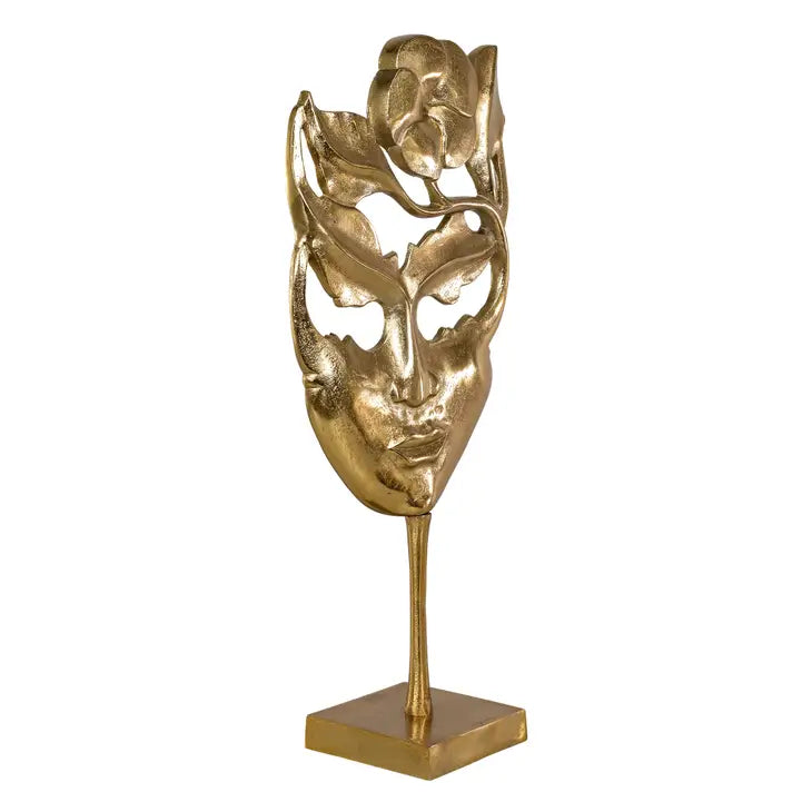 Gold Face Mask Statuary