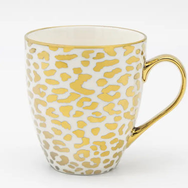 Gold Leopard Print Mug