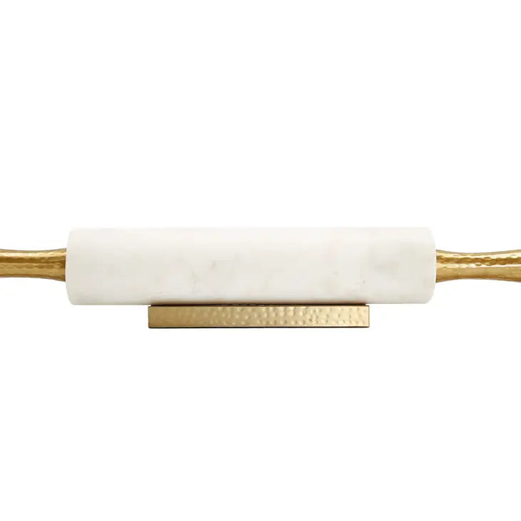 Marble Rolling Pin w/Gold Handles