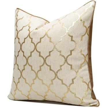 Gold Overlay Throw Pillow - Exquisite Designs Home Décor 