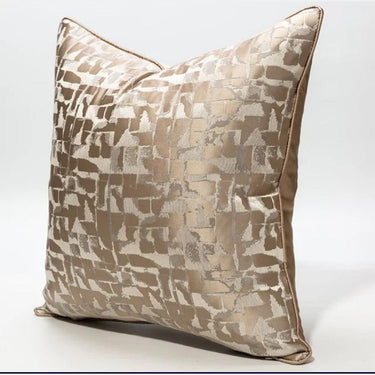 Champagne Abstract Throw Pillow - Exquisite Designs Home Décor 