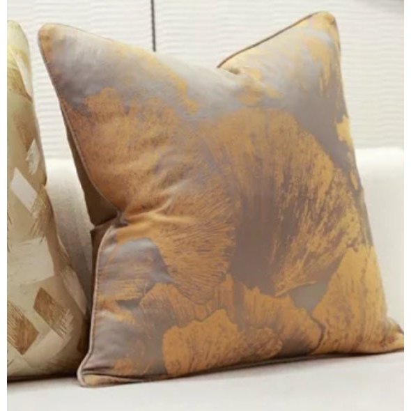 Orange Abstract Throw Pillow - Exquisite Designs Home Décor 