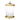 Glass Canister w/Marble & Gold Lid - Exquisite Designs Home Décor 