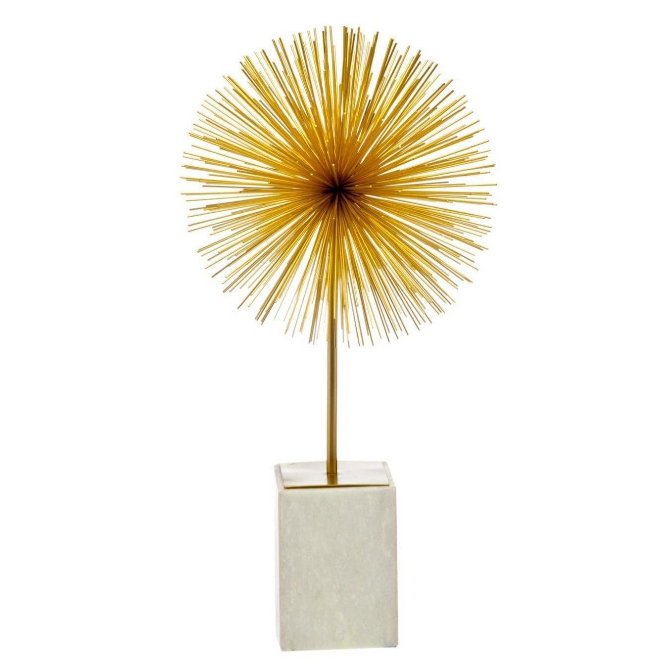 Gold Starburst on Marble Stand - Exquisite Designs Home Décor 