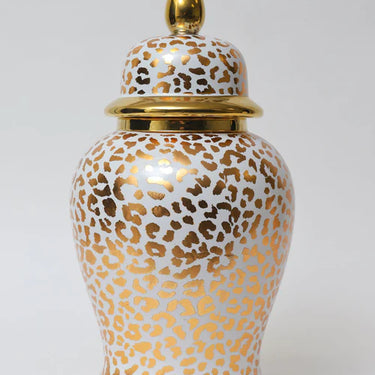 Leopard Print Ginger Jar