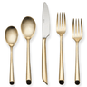 20pc Forged Gold Plated Flatware Set - Exquisite Designs Home Décor 