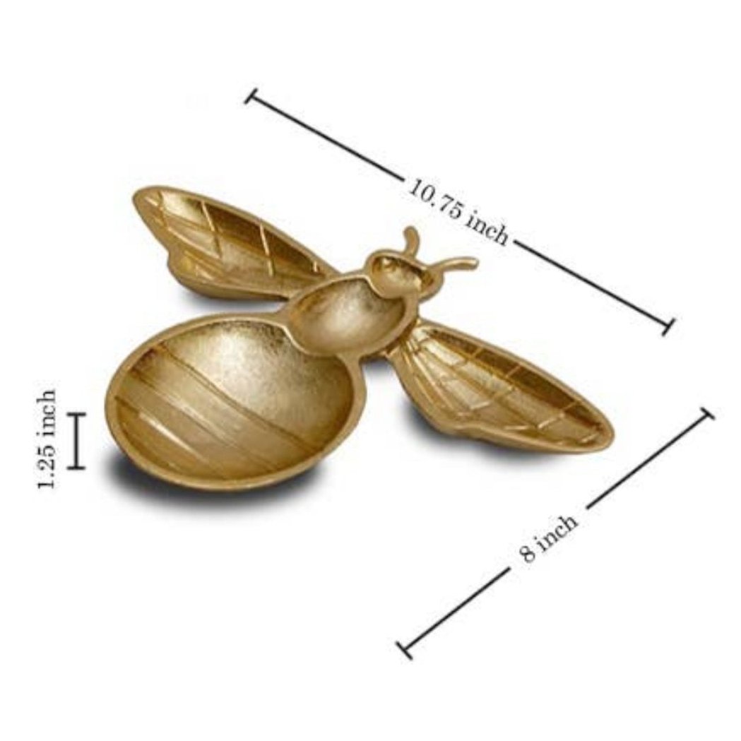 Gilded Bee Tray - Exquisite Designs Home Décor 