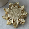 Gold Flower Shaped Coasters Set of 4 - Exquisite Designs Home Décor 