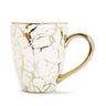 White & Gold Marble Glazed Mug