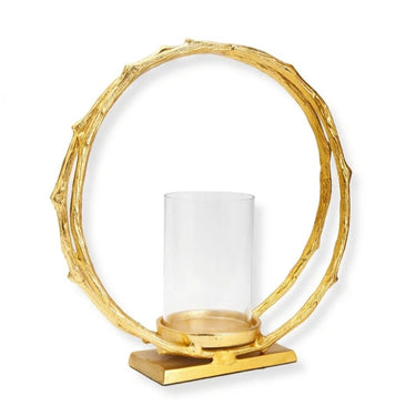 Gold Hurricane Candle Holder Set - Exquisite Designs Home Décor 